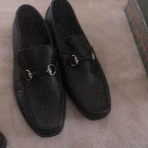 Men’s all leather black shoes size 13